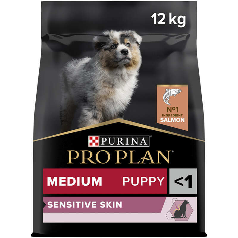 Purina Pro Plan (Пуріна Про План) Medium Puppy Sensitive Skin - Сухий корм для цуценят середніх порід схильних до алергії (12 кг) в E-ZOO