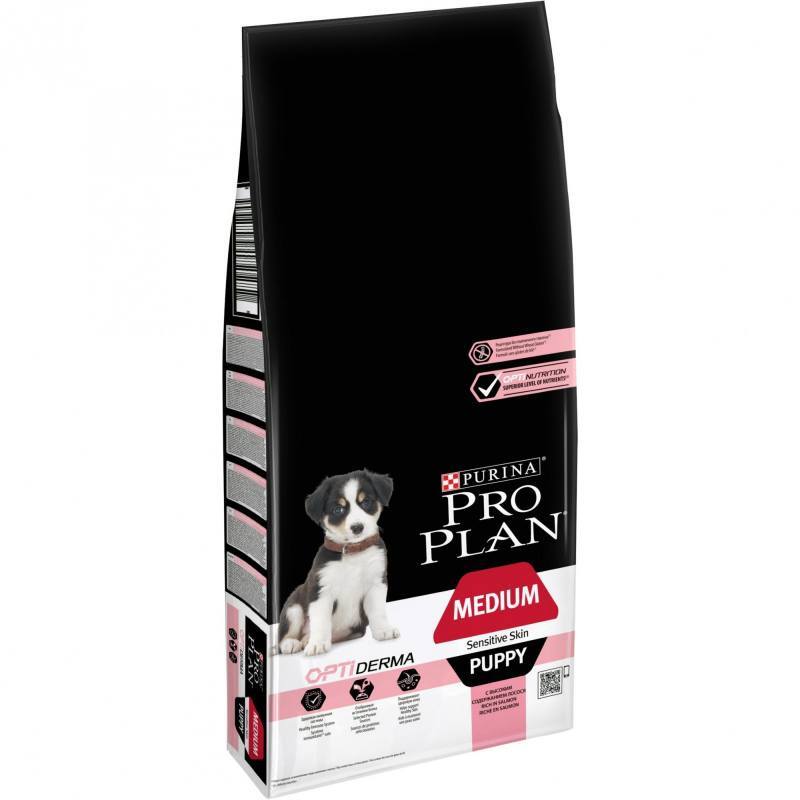 Purina Pro Plan (Пурина Про План) Medium Puppy Sensitive Skin - Cухой корм для щенков средних пород склонных к аллергии (12 кг) в E-ZOO