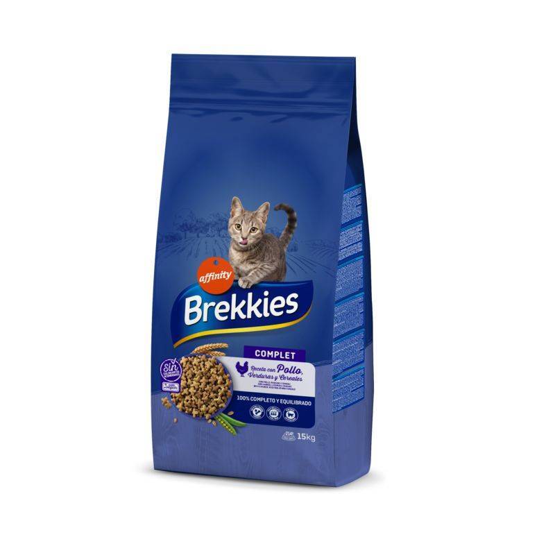Brekkies (Брекіс) Cat Complet - Сухий корм з куркою і овочами для дорослих котів (15 кг) в E-ZOO