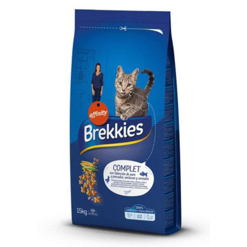 Brekkies (Брекис) Cat Complet - Сухой корм с курицей и овощами для взрослых кошек (15 кг) в E-ZOO