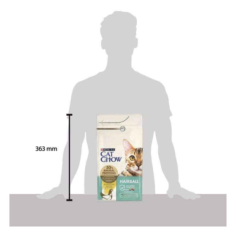 Cat Chow (Кет Чау) Hairball Control - Сухий корм с куркою для котів з контролем утворення грудок шерсті в шлунково-кишковому тракті (15 кг) в E-ZOO