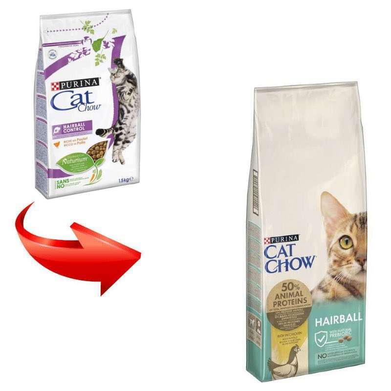 Cat Chow (Кэт Чау) Hairball Control - Сухой корм с курицей для кошек с контролем образования комков шерсти в ЖКТ (15 кг) в E-ZOO