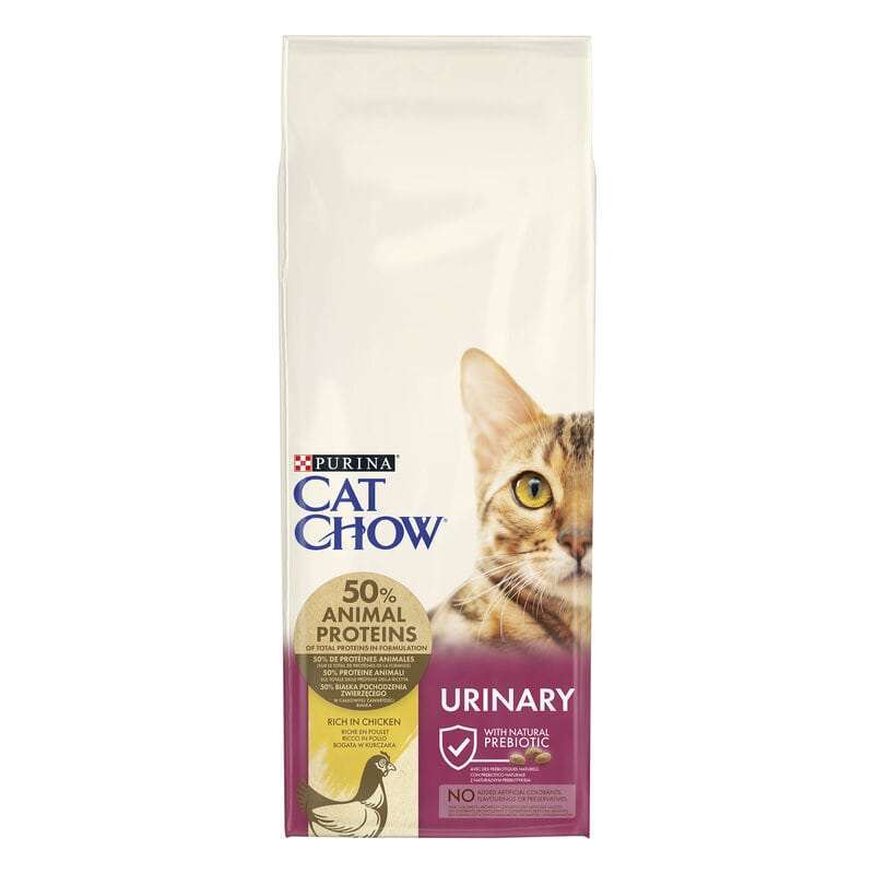 Cat Chow (Кэт Чау) Urinary Tract Health - Сухой корм с курицей для кошек, предназначенный для поддержания здоровья мочевыводящих путей (15 кг) в E-ZOO