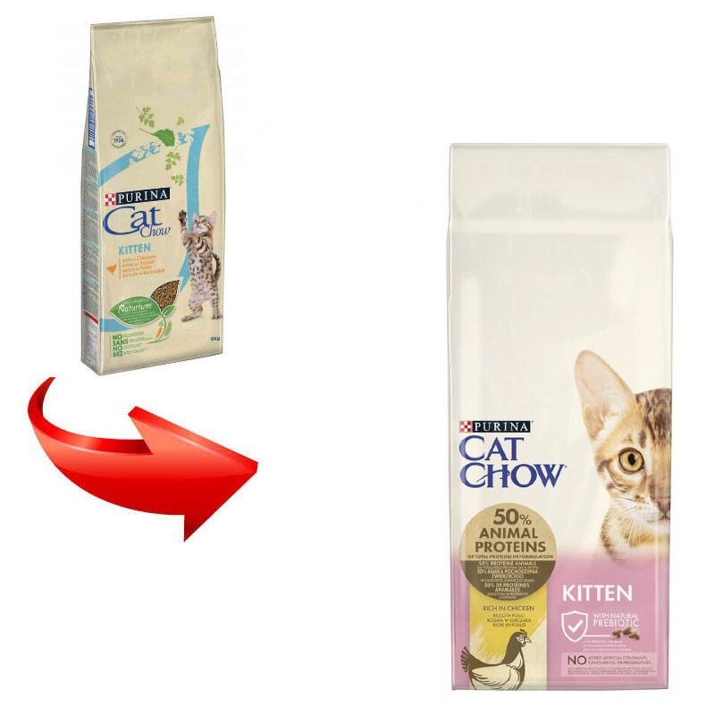 Cat Chow (Кет Чау) Kitten - Сухий повнораціонний корм з куркою для кошенят (15 кг) в E-ZOO