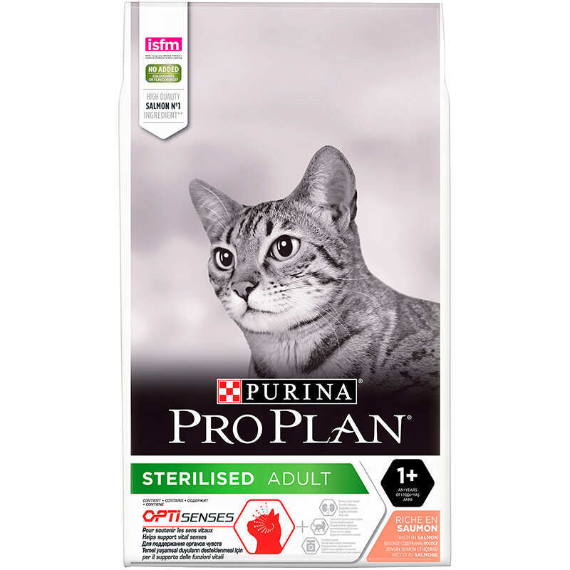 Purina Pro Plan (Пурина Про План) Sterilised Adult Vital Functions - Сухой корм с лососем для стерилизованных взрослых котов (10 кг) в E-ZOO