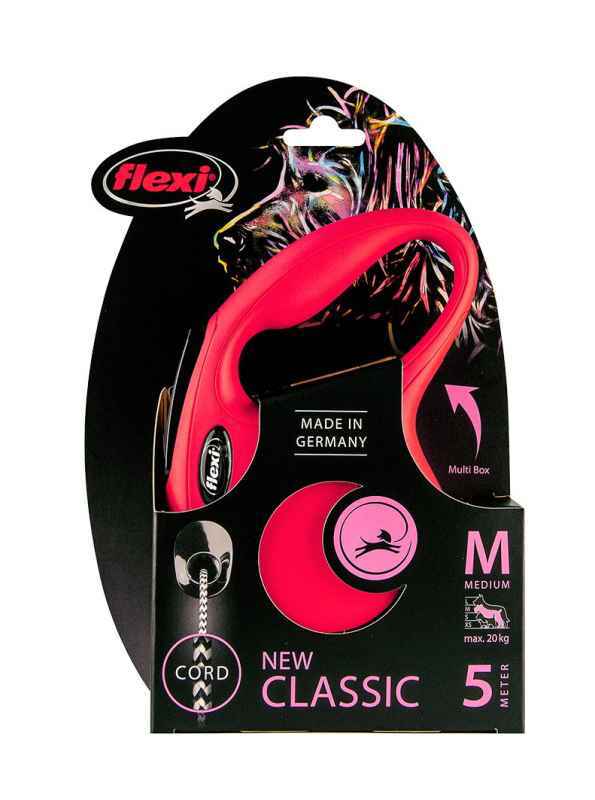Flexi (Флекси) New Classic M - Поводок-рулетка для собак средних пород, трос (5 м, до 20 кг) - Фото 8