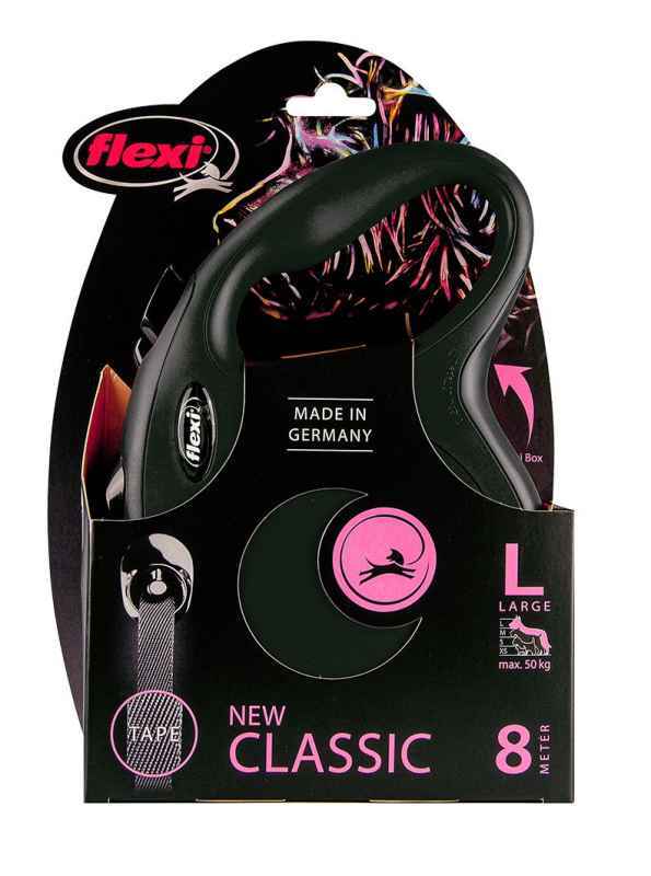 Flexi (Флексі) New Classic L - Повідець-рулетка для собак, стрічка (8 м, до 50 кг) (L) в E-ZOO