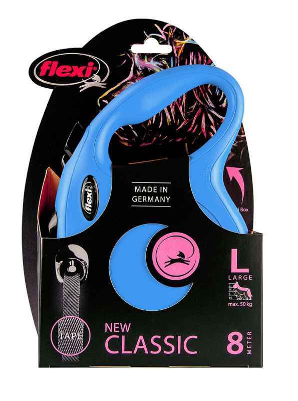 Flexi (Флексі) New Classic L - Повідець-рулетка для собак, стрічка (8 м, до 50 кг) (L) в E-ZOO