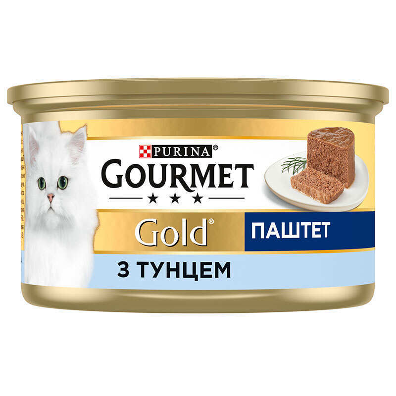 Gourmet (Гурме) Gold - Консервований корм паштет з тунцем для дорослих котів (85 г) в E-ZOO