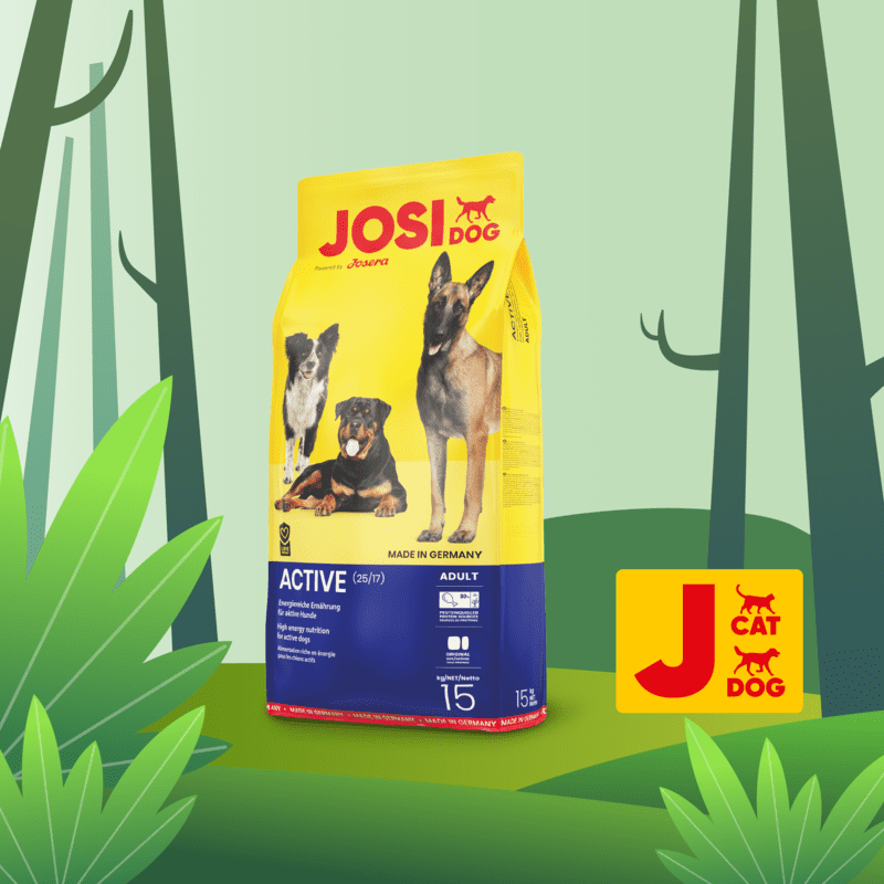 JosiDog (ЙозиДог) by Josera Adult Active (25/17) - Сухой корм для активных взрослых собак (15 кг) в E-ZOO