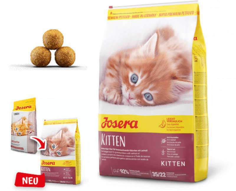 Josera (Йозера) Kitten - Сухий корм з маслом лосося для підростаючих кошенят, вагітних і лактуючих кішок (2 кг) в E-ZOO