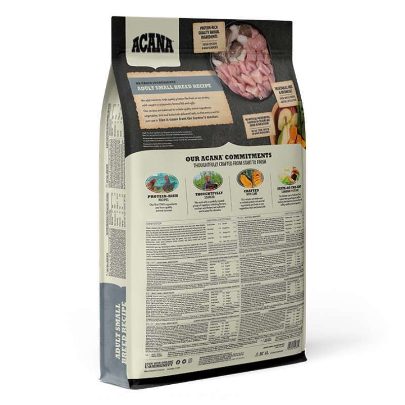 Acana (Акана) Adult Small Breed Recipe - Сухой корм с мясом цыплят для взрослых собак малых пород (6 кг) в E-ZOO