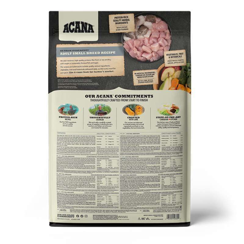 Acana (Акана) Adult Small Breed Recipe - Сухий корм з м'ясом курчат для дорослих собак малих порід (6 кг) в E-ZOO