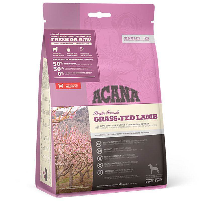 Acana (Акана) Grass-Fed Lamb - Сухой корм с ягненком для собак всех пород на всех стадих жизни с чувствительным пищеварением - Фото 2