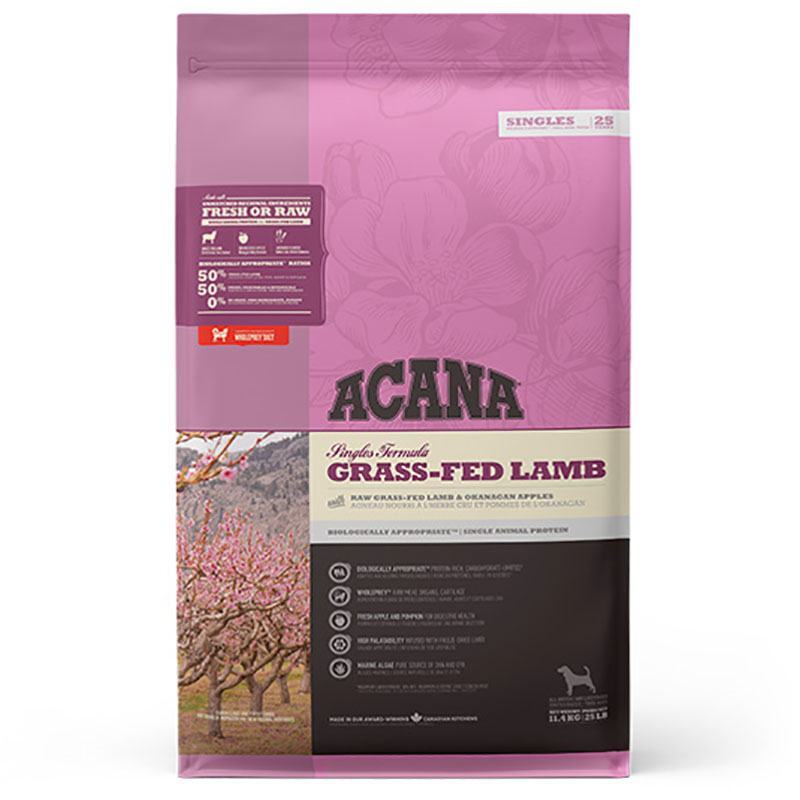 Acana (Акана) Grass-Fed Lamb - Сухой корм с ягненком для собак всех пород на всех стадих жизни с чувствительным пищеварением