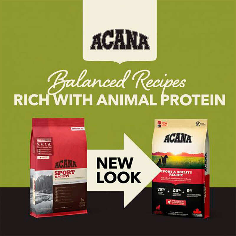 Acana (Акана) Sport & Agility - Сухой корм с мясом цыпленка для активных собак (11,4 кг) в E-ZOO