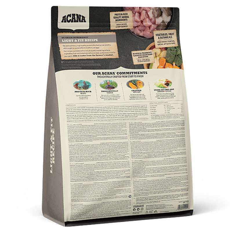 Acana (Акана) Light & Fit Recipe – Сухий корм для дорослих собак з надмірною вагою (2 кг) в E-ZOO