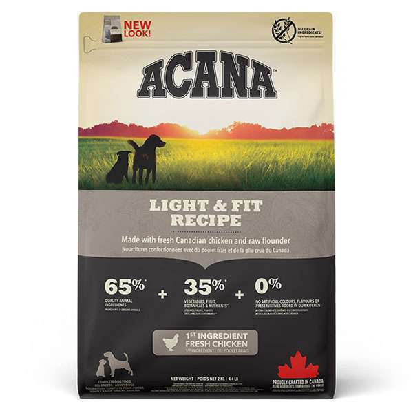 Acana (Акана) Light & Fit Recipe – Сухий корм для дорослих собак з надмірною вагою (2 кг) в E-ZOO