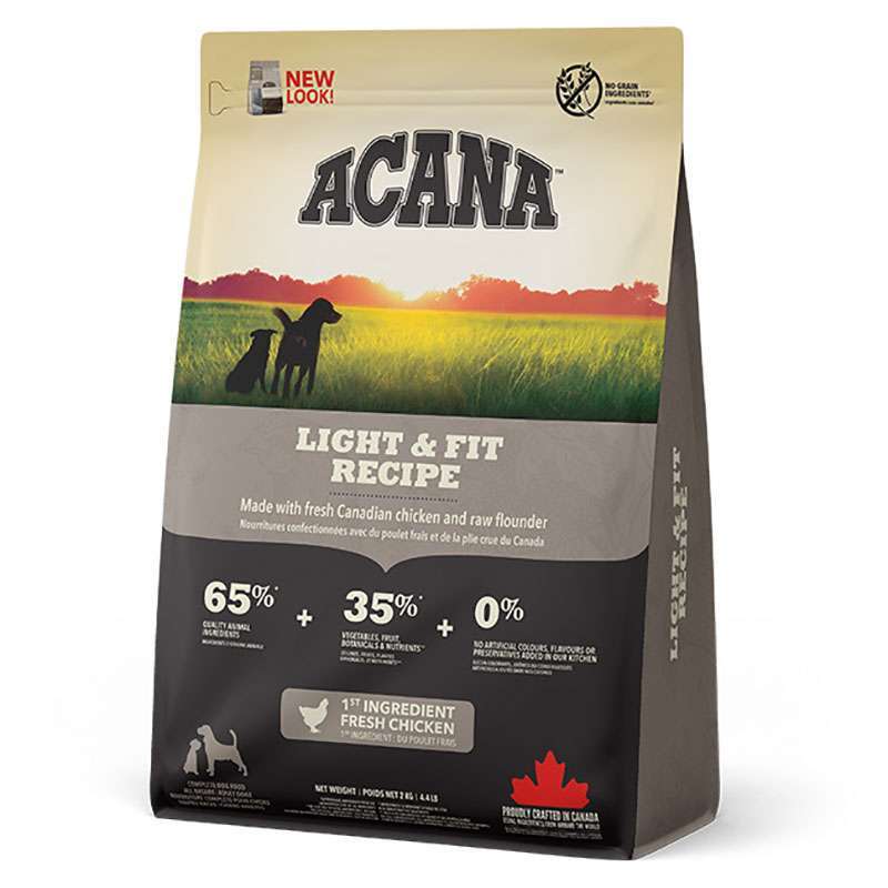 Acana (Акана) Light & Fit Recipe – Сухой корм для взрослых собак с избыточным весом (2 кг) в E-ZOO