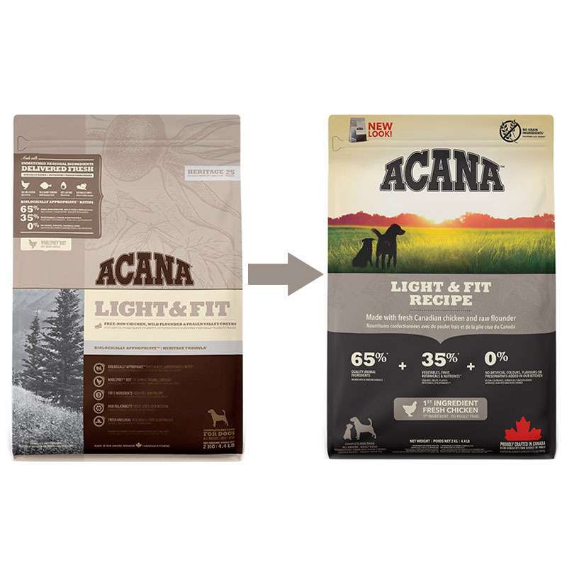 Acana (Акана) Light & Fit Recipe – Сухой корм для взрослых собак с избыточным весом (2 кг) в E-ZOO