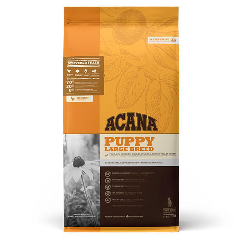 Acana (Акана) Puppy Large Breed Recipe – Сухой корм с мясом цыплят для щенков крупных пород (17 кг) в E-ZOO