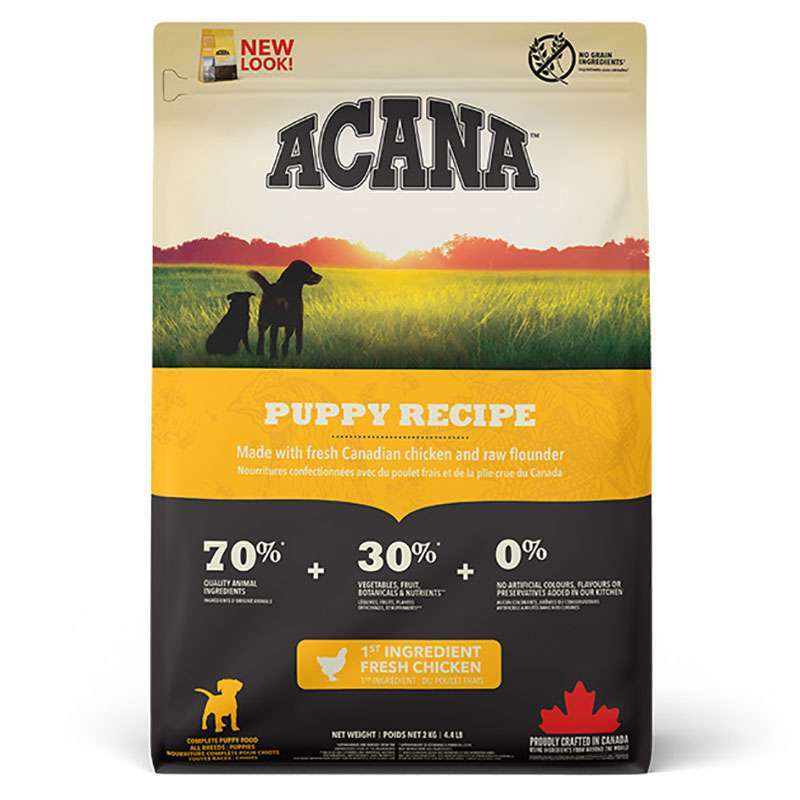 Acana Puppy Recipe – Сухой корм с мясом цыпленка для щенков средних пород (2 кг) в E-ZOO