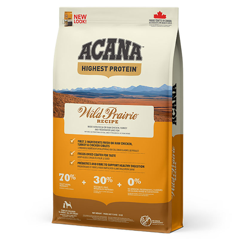 Acana (Акана) Wild Prairie Recipe – Сухой корм с мясом цыплят и индейки для собак всех пород на всех стадиях жизни - Фото 13