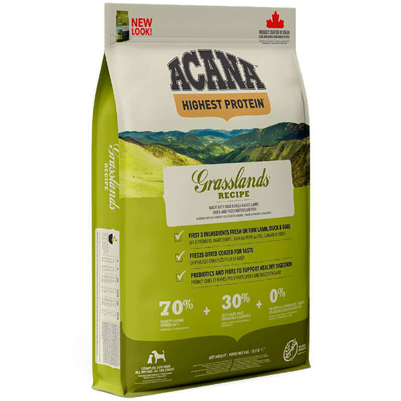 Acana (Акана) Grasslands Dog Recipe – Сухий корм з ягням і качкою для собак різного віку і порід (11,4 кг) в E-ZOO
