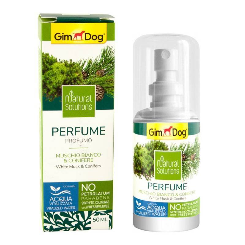 GimDog (ДжимДог) Natural Solutions Perfume White Musk & Conifers - Духи с ароматом белого мускуса и хвойного дерева для собак (50 мл) в E-ZOO