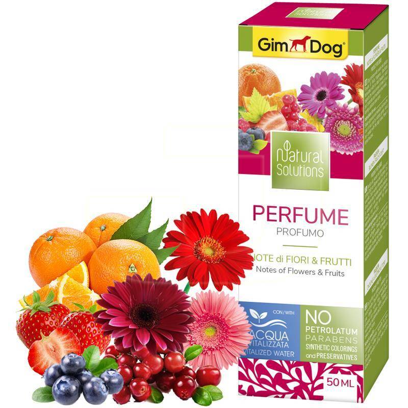 GimDog (ДжимДог) Natural Solutions Perfume Flowers&Fruits - Духи с нотками цветов и фруктов для собак (50 мл) в E-ZOO