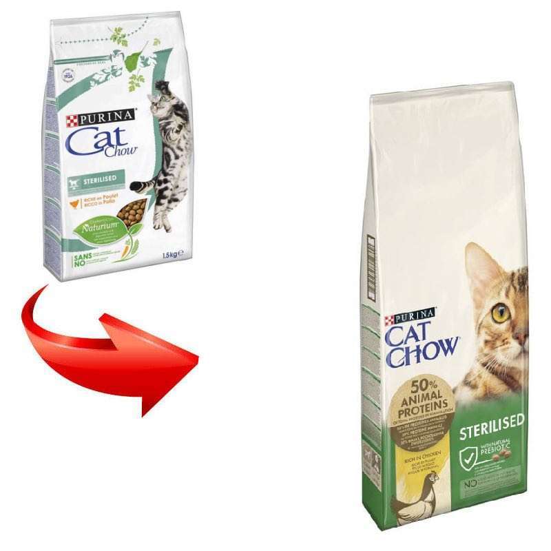 Cat Chow (Кэт Чау) Sterilised - Сухой корм с курицей для кастрированных котов и стерилизованных кошек (15 кг) в E-ZOO