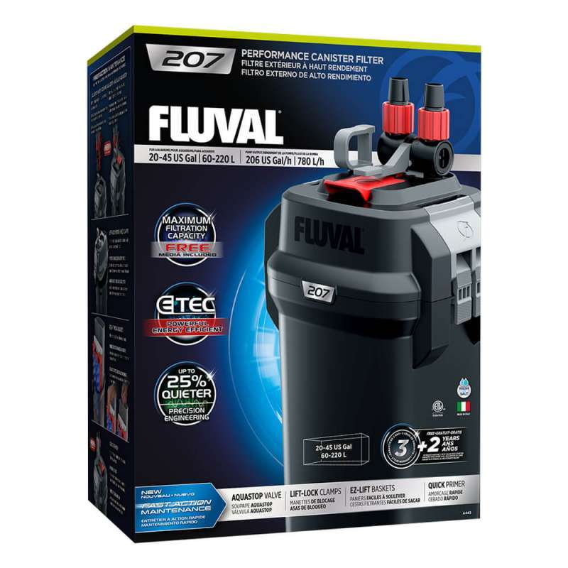 Fluval (Флювал) 207 - Наружный фильтр для аквариума на 60-220 л (Fluval 207) в E-ZOO