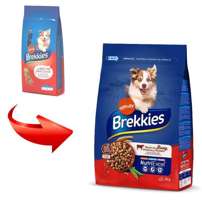 Brekkies (Брекис) Dog Beef - Сухой корм с говядиной для взрослых собак различных пород (20 кг) в E-ZOO