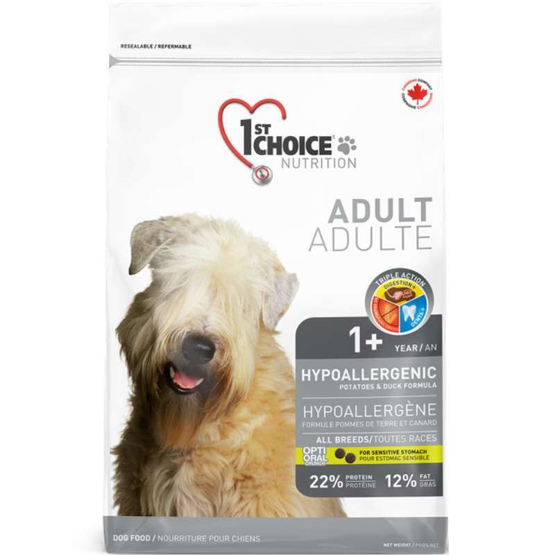 1st Choice (Фест Чойс) Adult Hypoallergenic - Сухой гипоаллергенный корм с уткой и картофелем для взрослых собак различных пород (12 кг) в E-ZOO
