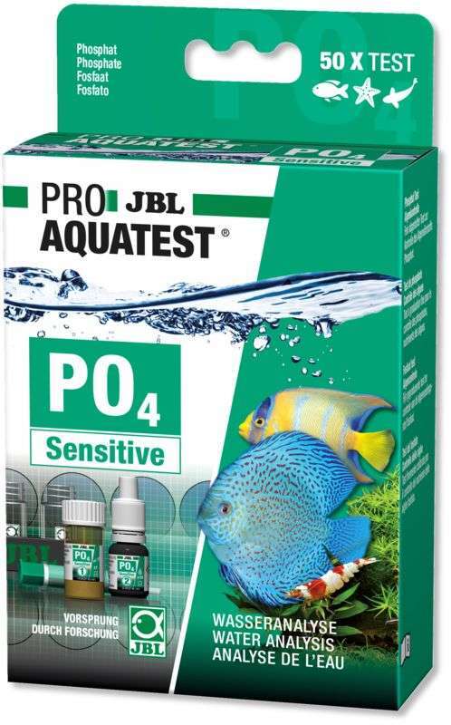 JBL (ДжіБіЕль) ProAquaTest PO4 Phosphate Sensitive - Експрес-тест для визначення вмісту фосфатів в прісноводних / морських акваріумах і ставках (Комплект) в E-ZOO