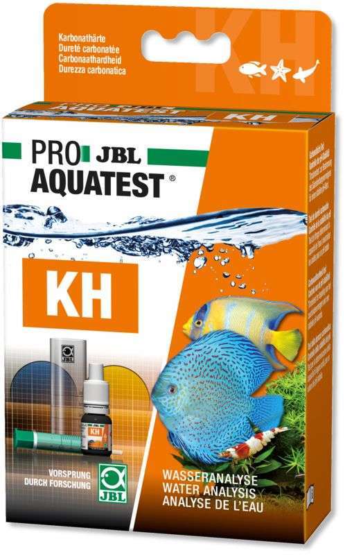 JBL (ДжиБиЭль) ProAquaTest KH - Экспресс-тест для определения карбонатной жесткости (KH) в пресноводных/морских аквариумах и прудах (Комплект) в E-ZOO