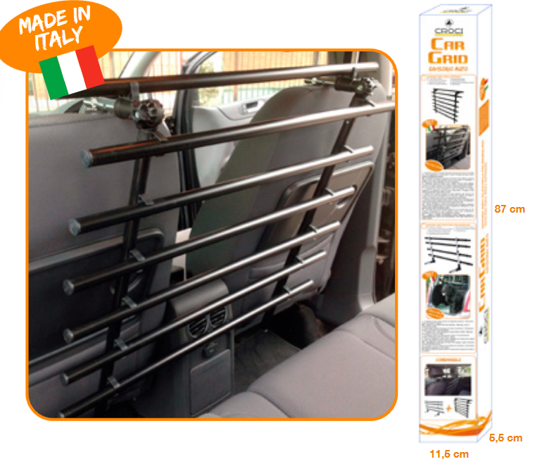 Croci (Крочи) Защитная решетка для ограждения зоны задних сидений автомобиля (74,5x56 см) в E-ZOO