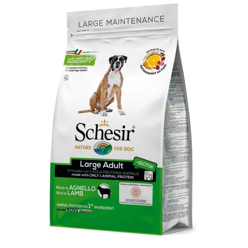 Schesir (Шезир) Dog Large Adult Lamb - Сухой монопротеиновый корм с ягнёнком для взрослых собак крупных пород (12 кг) в E-ZOO