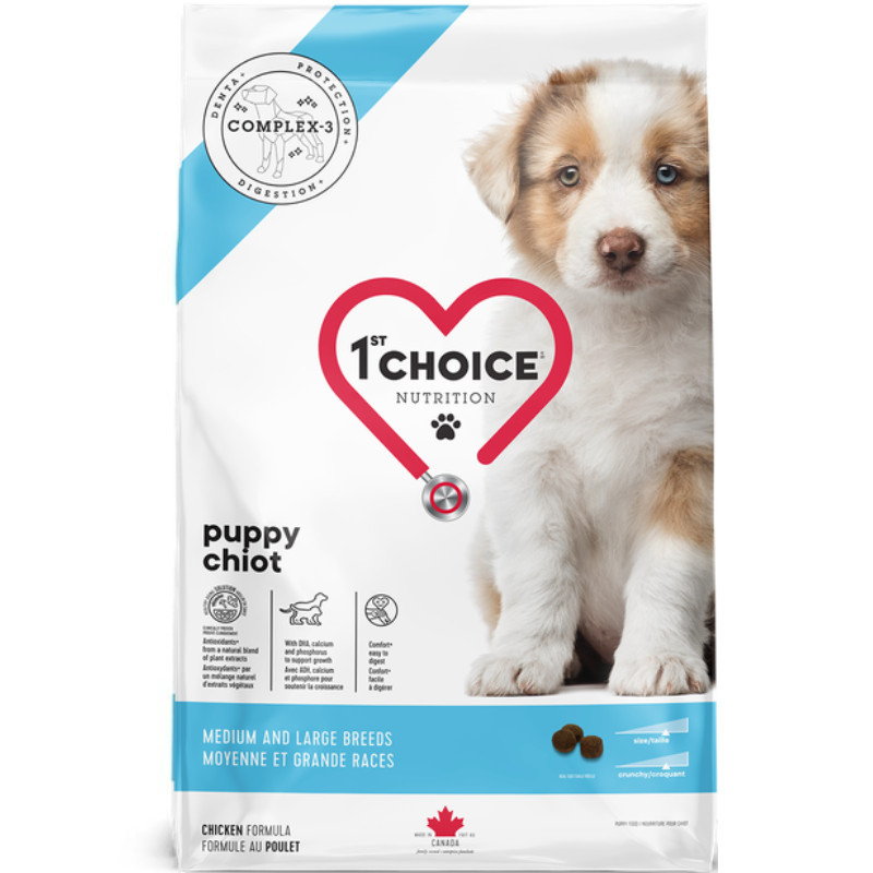 1st Choice (Фест Чойс) Puppy Medium & Large Breeds - Сухий корм з куркою для цуценят середніх і великих порід (12 кг) в E-ZOO