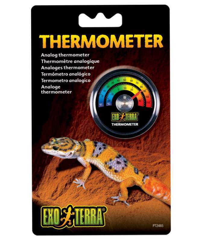 Exo Terra (Екзо Терра) Analog Thermometer - Термометр механічний з наклейкою для тераріуму (5,5 см) в E-ZOO
