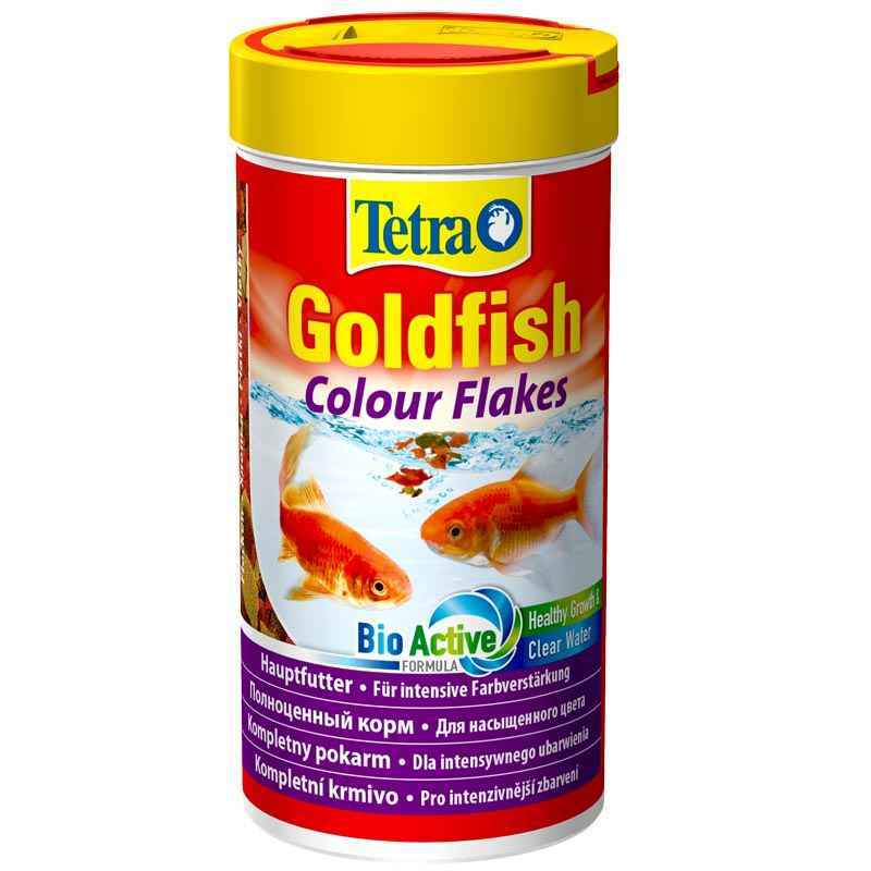 Tetra (Тетра) Goldfish Colour Flakes - Пластівці для поліпшення забарвлення всіх золотих рибок (250 мл) в E-ZOO