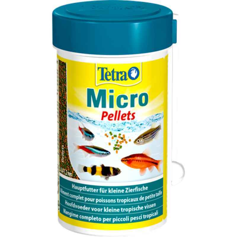 Tetra (Тетра) Micro Pellets - Корм в виде пеллетов для декоративных рыб небольшого размера (100 мл) в E-ZOO