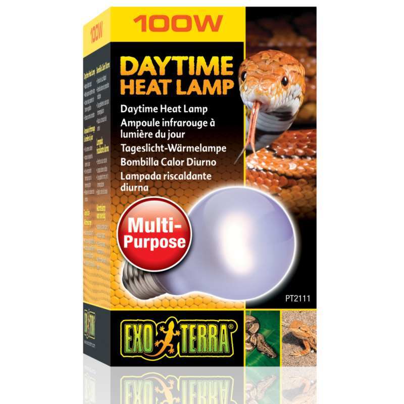 Exo Terra (Экзо Терра) Daytime Heat Lamp - Лампа накаливания с неодимовой колбой для террариума (T10/15W) в E-ZOO