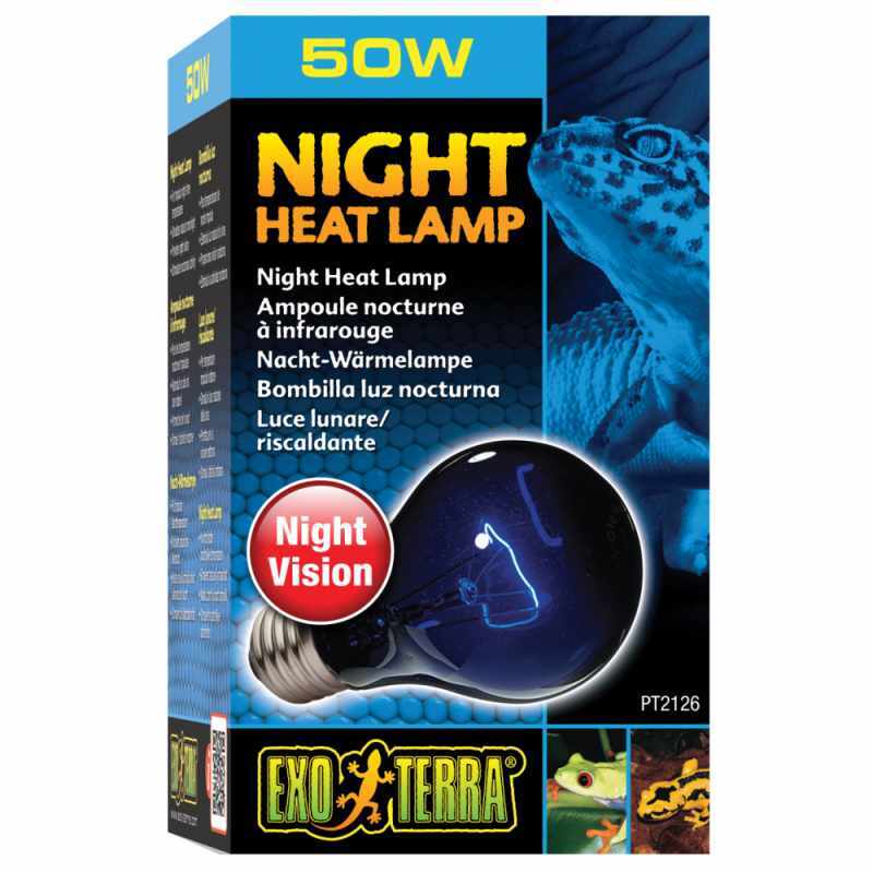 Exo Terra (Екзо Терра) Night Heat Lamp - Лампа розжарювання, що імітує ефект місячного світла для тераріуму (Т10/15W) в E-ZOO