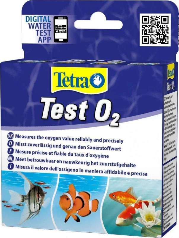 Tetra (Тетра) Test O2 - Тест для определения количества кислорода в воде для пресноводных и солёных аквариумов (3 шт./уп.) в E-ZOO