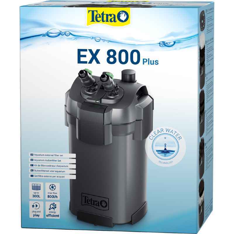 Tetra (Тетра) EX 800 Plus - Внешний фильтр для аквариумов объемом от 100 до 300 литров (EX 800 Plus) в E-ZOO
