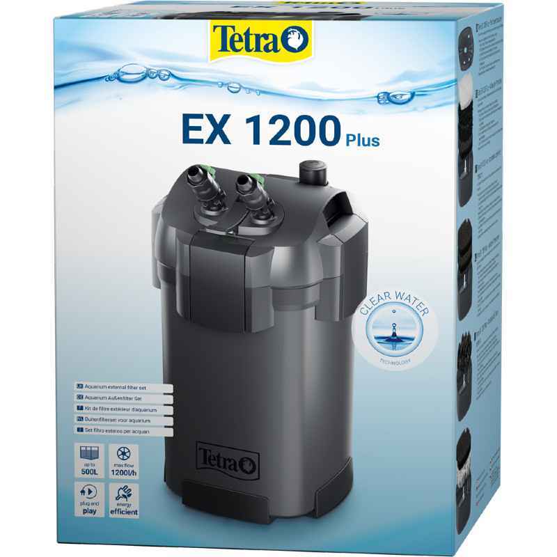 Tetra (Тетра) EX 1200 Plus - Внешний фильтр для аквариумов объемомо от 250 до 500 литров (EX 1200 Plus) в E-ZOO
