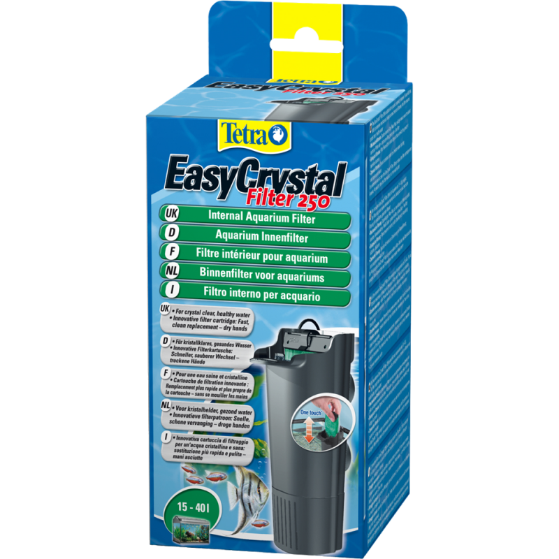 Tetra (Тетра) Tetratec EasyCrystal 250 - Внутрішній фільтр для акваріумів об'ємом до 40 літрів (EasyCrystal 250) в E-ZOO