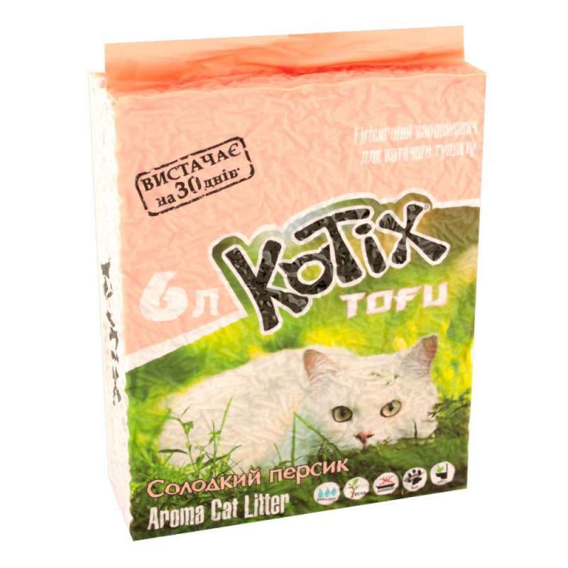 Kotix (Котікс) Tofu - Наповнювач соєвий для котячого туалету (6 л) в E-ZOO