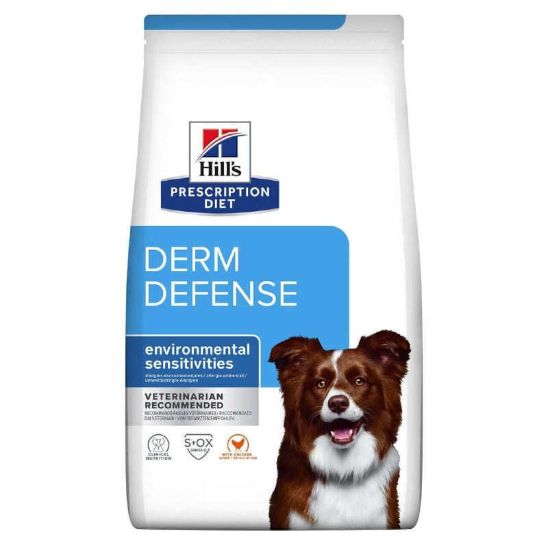 Hill's (Хіллс) Prescription Diet Derm Defense Chicken - Лікувальний корм з куркою для собак при дерматитах і втраті шерсті (12 кг) в E-ZOO